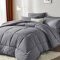 7-Piece Checkered Comforter Set – All-Season, Soft Microfiber-Available in Twin/Full/Queen/King Sizes - Hiccupzz