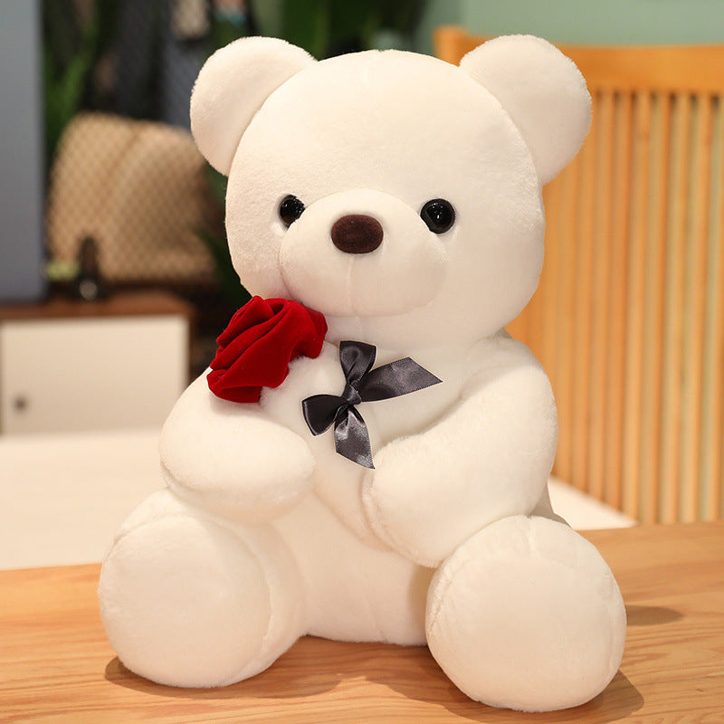 23-45cm New Lovely Hug Roses Teddy Bear Plush Pillow Stuffed Soft Animal Dolls