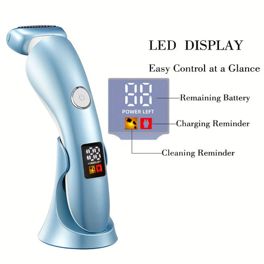 digital light electric shaver for women