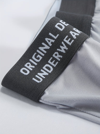 4-Pack Men's Breathable Soft Stretchy Boxer Briefs - Fashion Underwear - Hiccupzz