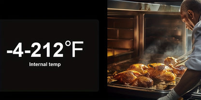 Holiday Wireless Meat Thermometer - 800°F Range, iOS & Android App Compatible