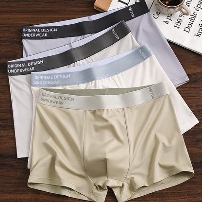 4-Pack Men's Breathable Soft Stretchy Boxer Briefs - Fashion Underwear - Hiccupzz