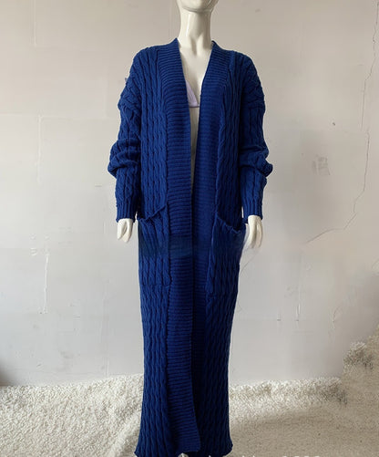 Women's Long Knit Sweater Coat - Hiccupzz