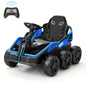 4x75W 24V Electric Ride-On UTV for Big Kids, 5.9MPH, 6 EVA Wheels, 4WD/2WD, Parent Remote, 4 Shock Absorbers, Perfect Gift for Kids 3+ Plus