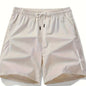 Men's Casual Loose Fit Active Shorts, Chic Letter Print Sports Shorts For Summer - Hiccupzz