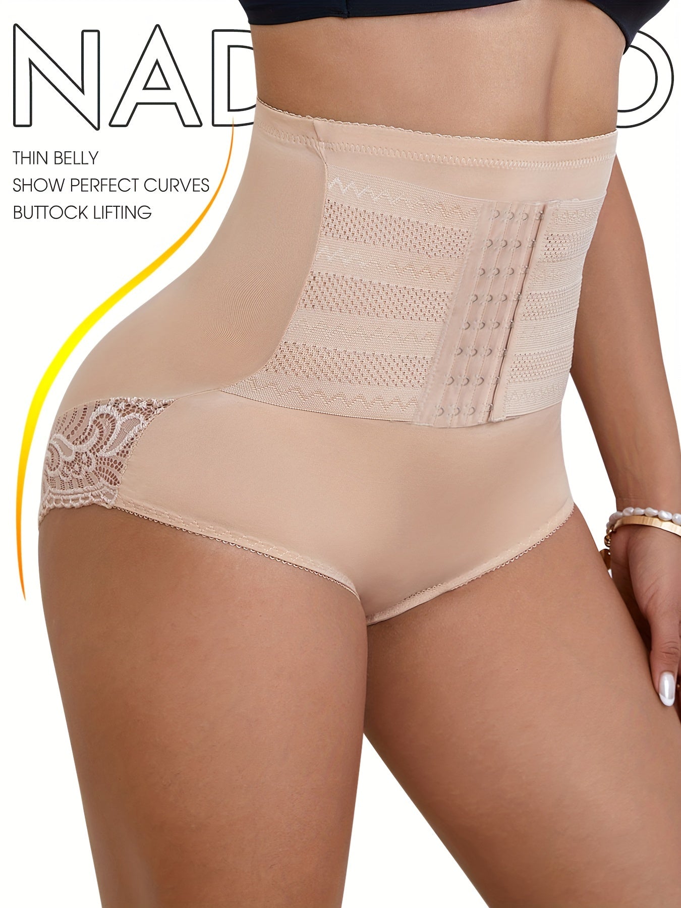 High Waist Tummy Control Shaping Panties for Women - Lifts and Shapes Buttocks, Compression Underwear and Shapewear