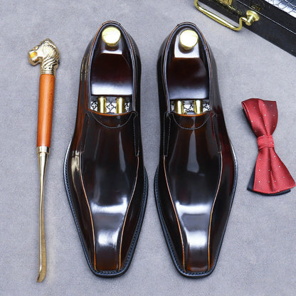 Business Formal Wear Shoes Cowhide Men's Office Shoes - Hiccupzz