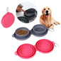 Rubber Foldable Double Bowl Pet Feeding Bowl Pets Supplies Dog Cat Bowls - Hiccupzz