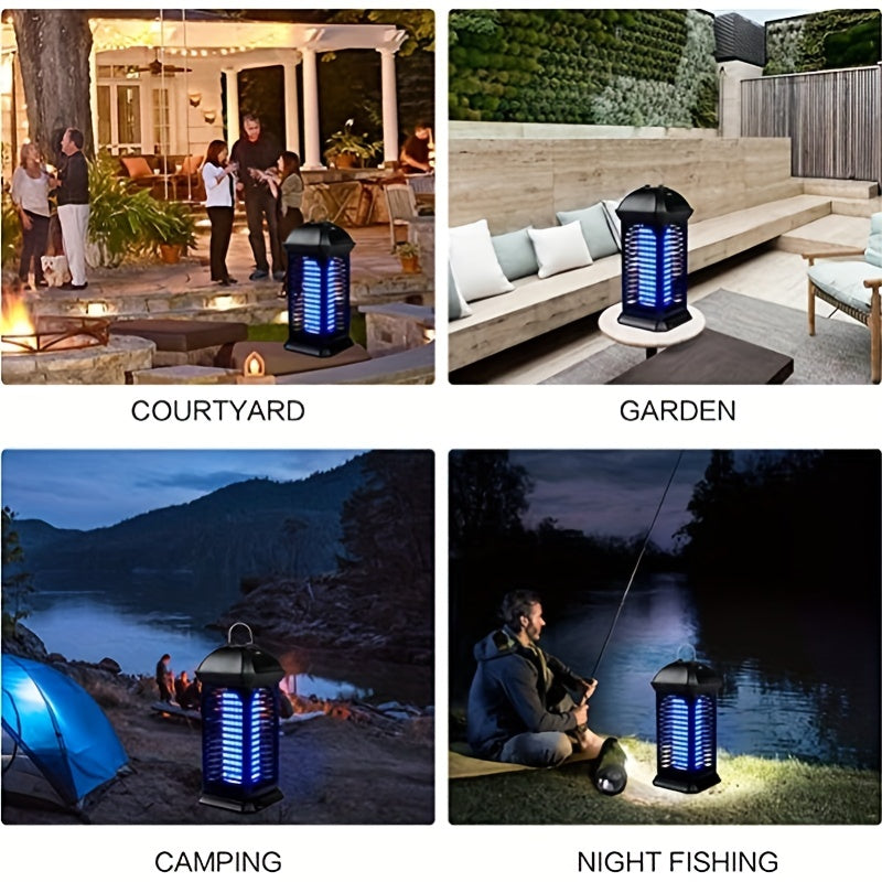 Electric Outdoor Mosquito Killer for Courtyard, Insect Repellent, Fly Killer, Powerful Bug Zapper