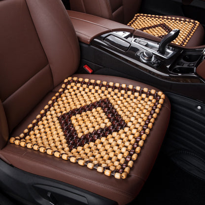 Breathable Car Wooden Bead Cushion Cool Pad Four Seasons Universal