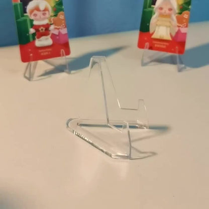 Acrylic Easel Stands: Clear Mini Coin Display Holders (2/5/10/20/40 pcs) for Air-Tite Coins, Pocket Watches, Capsules, and Medals (2.16 Inch Tall) - Hiccupzz