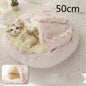 2 In 1 Dog And Cat Bed Pet Winter Bed Round Plush Warm Bed House Soft Long Plush Pets Bed Pet Products - Hiccupzz