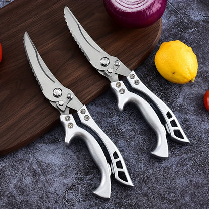 1 Pc Stainless Steel Kitchen Scissors, Multifunctional Poultry, Fish, and Chicken Bone Scissors