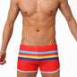 Men's New Sports Open Colorful Stripes Flat Sports Shorts - Hiccupzz