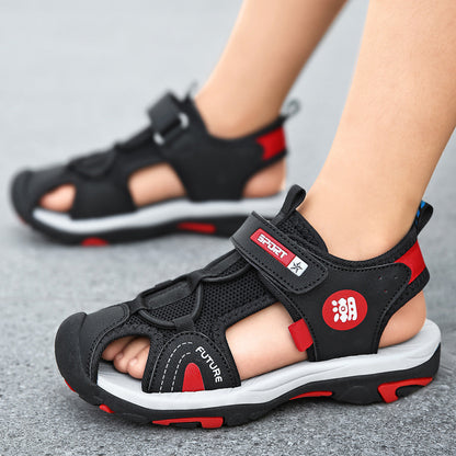 New Anti Slip Children's Baotou Middle And Big Children's Soft Sole Sports Shoes - Hiccupzz
