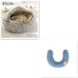 2 In 1 Dog And Cat Bed Pet Winter Bed Round Plush Warm Bed House Soft Long Plush Pets Bed Pet Products - Hiccupzz