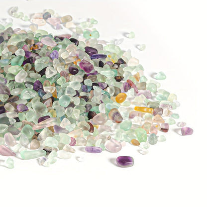 Fluorite Crystal Chips: Polished Stones for Decor & Aquarium (0.02 - 1 lb) - Hiccupzz