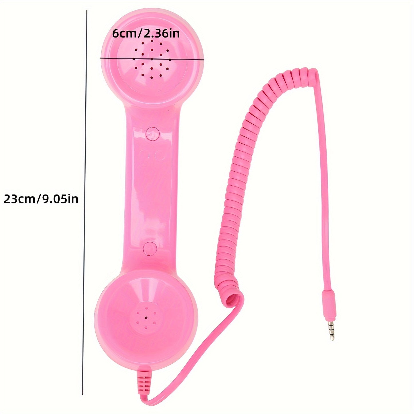 Retro Phone Handset with Radiation Protection for Mobile Phones and Computers