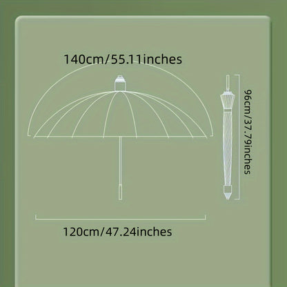 Extra-large Windproof Sun Umbrella, Golf Umbrella