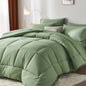 7-Piece Checkered Comforter Set – All-Season, Soft Microfiber-Available in Twin/Full/Queen/King Sizes - Hiccupzz
