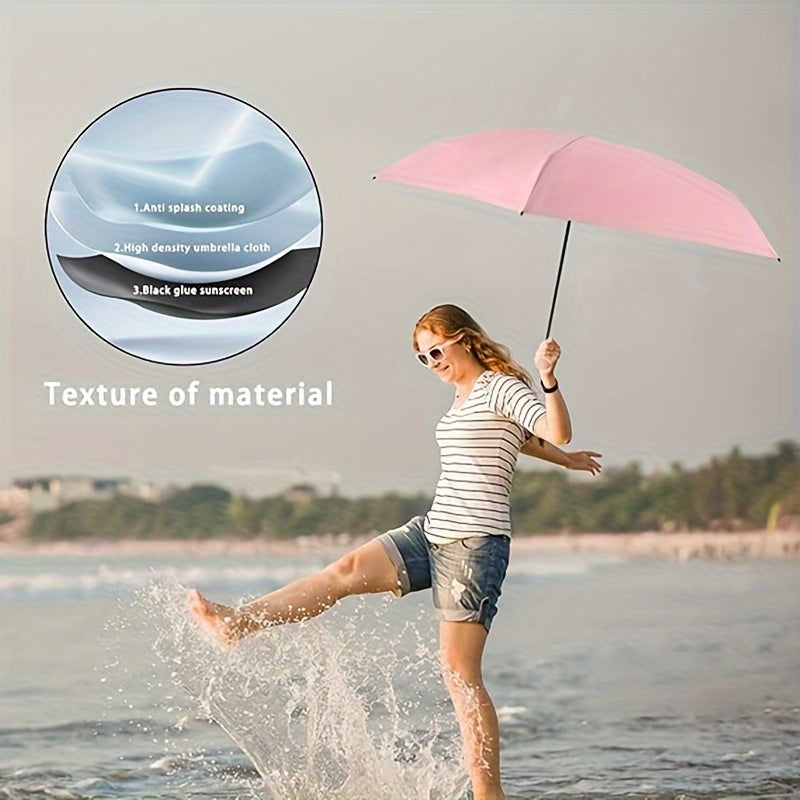 1 Pc Popular Multi-color Folding Portable Mini Pocket Umbrella