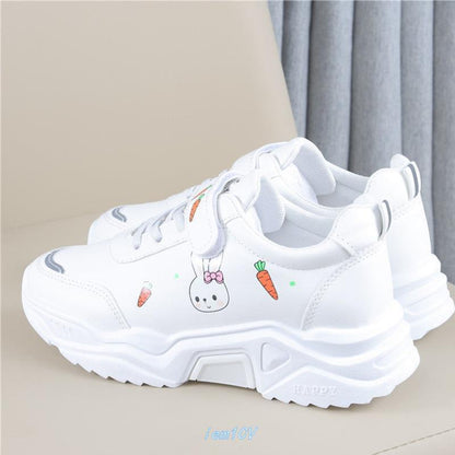 Spring And Autumn Primary School Students Casual All-match Pu Running Shoes - Hiccupzz