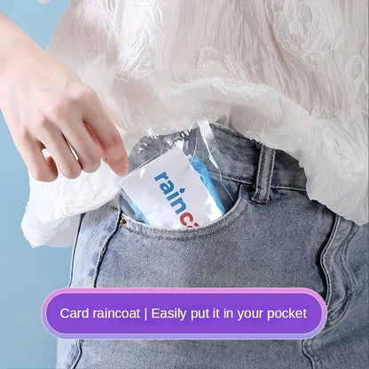 Portable Random Color Disposable Raincoat for Outdoor Travel - Hiccupzz