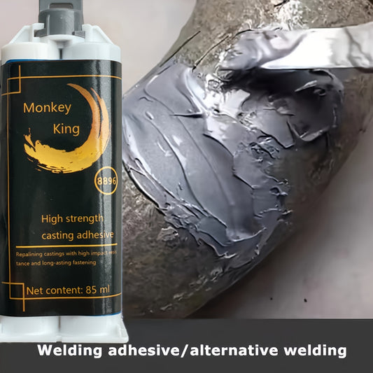 1 Pc/2 Pcs Monkey King Metal Casting Adhesive - 2.87oz AB Cold Weld Epoxy Glue, Heat Resistant Industrial Repair Paste for Metal Surfaces