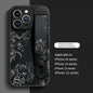 Floral Print Phone Case with Wrist Strap for iPhone 15/14/13/12 Pro Max Series - Elegant Lily Pattern, High-End Anti-Scratch and Drop-Proof Cover with Bracket Feature - Hiccupzz