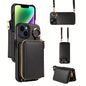 Leather Phone Case with Zipper Lanyard, Wallet, and Card Holder for iPhone (Multiple Models) - Anti-Drop and Convenient - Hiccupzz