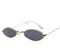Metal Sunglasses Elliptical Sunglasses Small Frame Ocean Sunglasses Personality Glasses for Men and Women - Hiccupzz