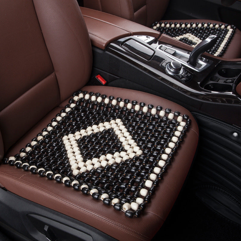 Breathable Car Wooden Bead Cushion Cool Pad Four Seasons Universal