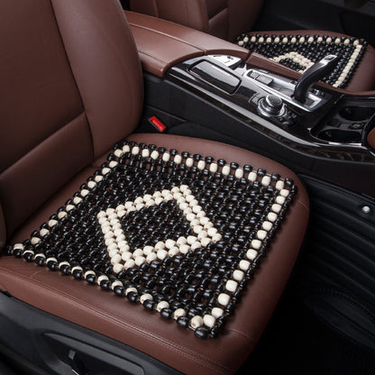 Breathable Car Wooden Bead Cushion Cool Pad Four Seasons Universal