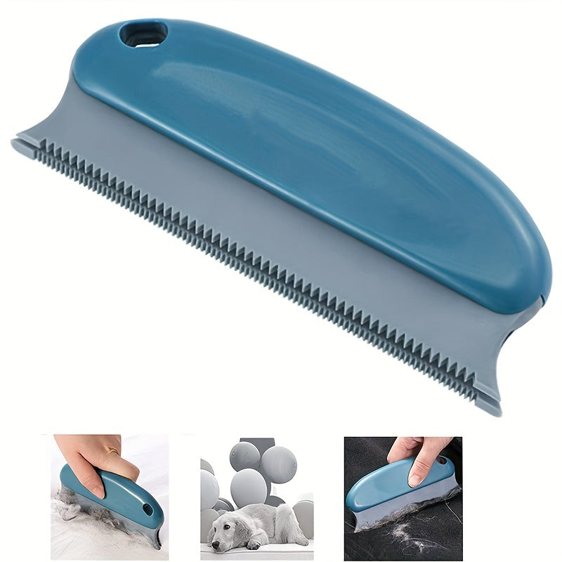 1pc Multifunctional Dog Hair Removal Brush – Soft TPR Undercoat Slicker Brush for Couch, Carpet, Car Seats, and Bedding