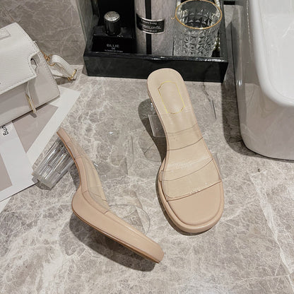 Fashion Outside Wear Transparent Slippers - Hiccupzz