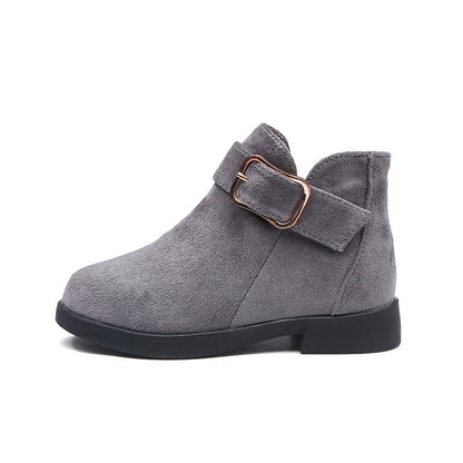 Big kids suede leather boots - Hiccupzz