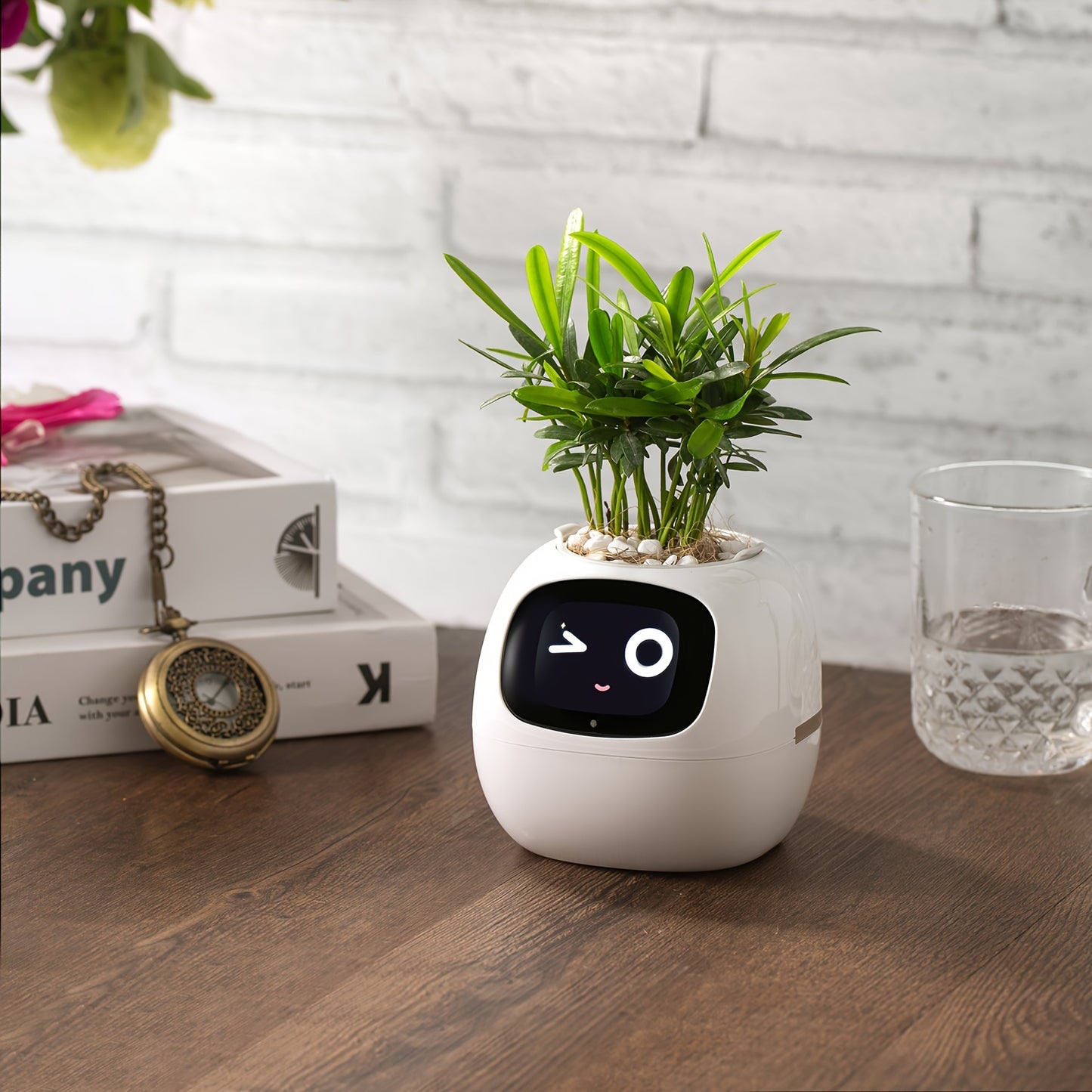 Smart Mini Planter - Electronic Pet, Perfect Halloween & Christmas Desk Decor Gift