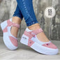 Breathable Round Toe Thick Bottom Velcro Sneakers - Hiccupzz