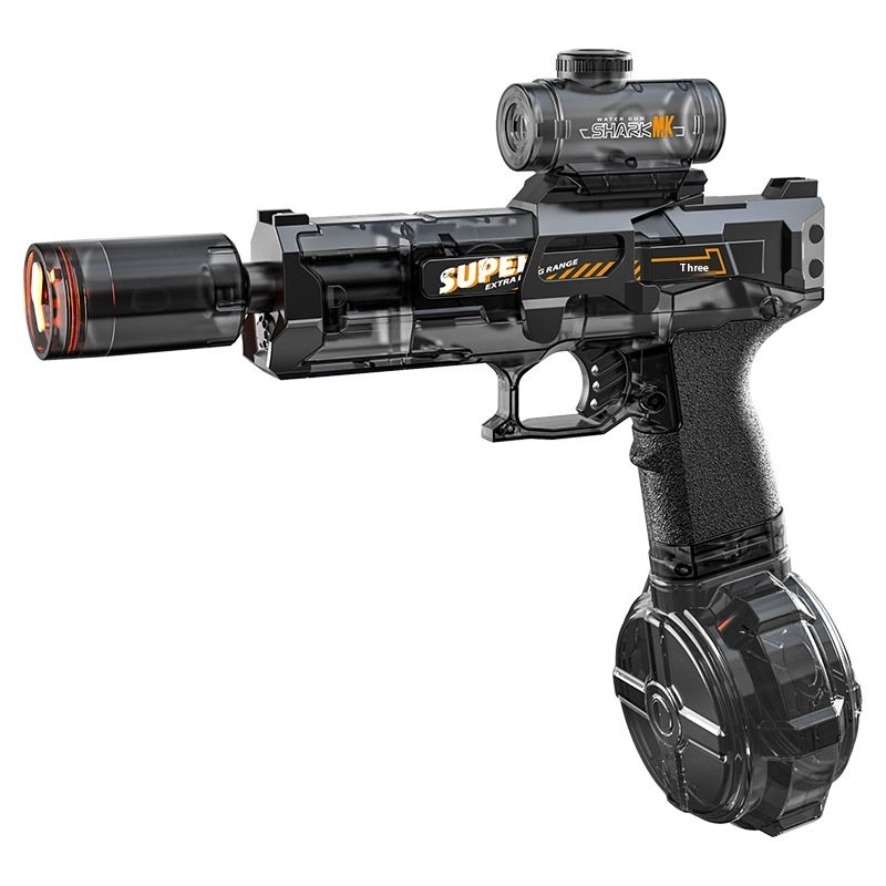 Electric LED Water Gun for Kids – Powerful Automatic Water Spray Blaster with Simulated Recoil Effect