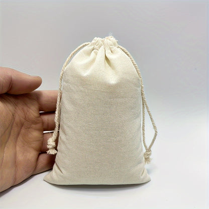 Canvas Drawstring Pouch: Versatile Storage for Jewelry, Party Favors, and Wedding Decorations - Hiccupzz