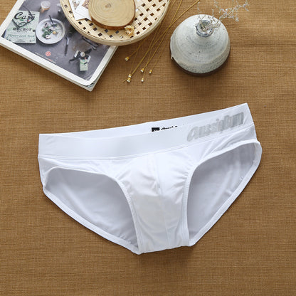 Men's Triangle Milk Silk Low Waist Elastic Three-dimensional Comfortable Underwear - Hiccupzz