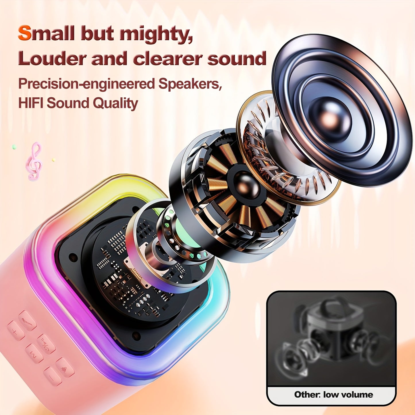 Portable Karaoke Speaker with Microphone Set - Ideal for Home Parties and Birthday Gifts