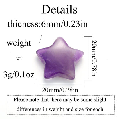 Star-Shaped Natural Stones: Cute 15mm Decorative Stones (1/3/5/7/10 pcs) for Indoor Ornaments and Garden Decorations - Hiccupzz