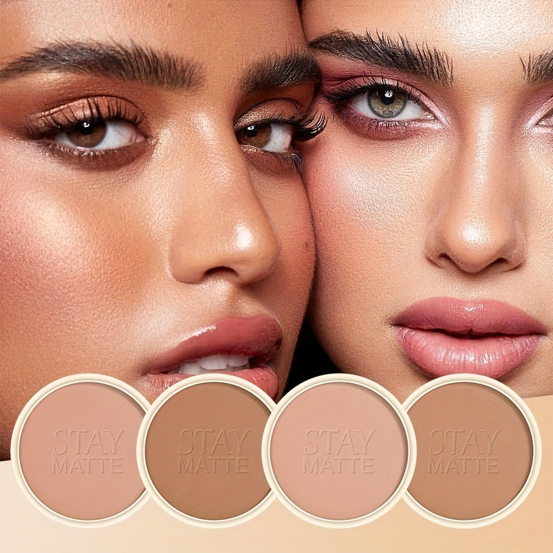 Flawless Matte Finish Setting Powder - Waterproof, Oil-Control & Pore-Blurring, Brightens All Skin Tones