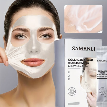 Anti-Aging Collagen Mask 5g x 20pcs - Deep Nourishment, Firming, Wrinkle Smoothing - Hiccupzz