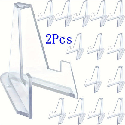 Acrylic Easel Stands: Clear Mini Coin Display Holders (2/5/10/20/40 pcs) for Air-Tite Coins, Pocket Watches, Capsules, and Medals (2.16 Inch Tall) - Hiccupzz
