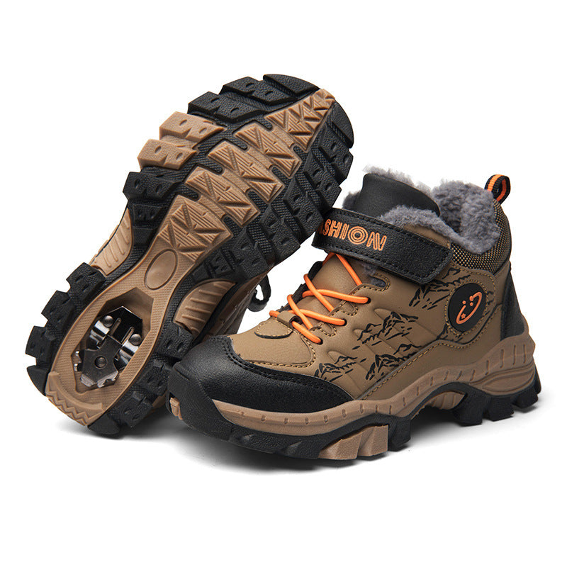 Children's Cotton Shoes Boys Two Cotton Large Cotton Hiking Shoes - Hiccupzz