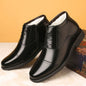 Winter Real Leather With Fleece Lining Men's Cotton Shoes - Hiccupzz