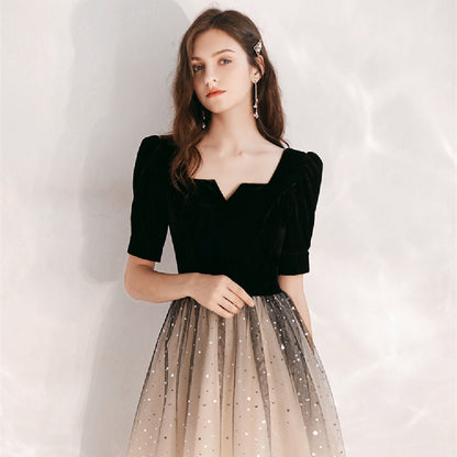 Women's Fashionable Black French Adult Dress - Hiccupzz