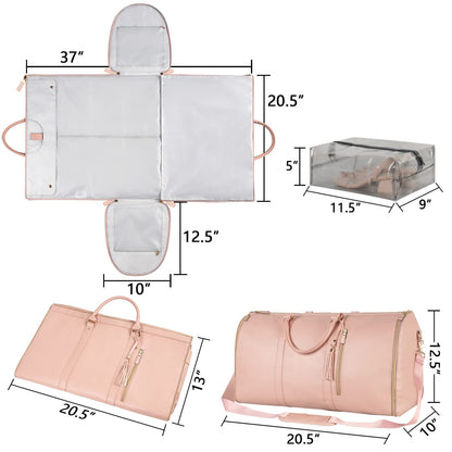 Large-Capacity Waterproof Travel Duffle Bag for Women – Foldable Clothes Tote